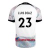 Virallinen Fanipaita Liverpool Luis Diaz 23 Vieraspelipaita 2022-23 - Miesten